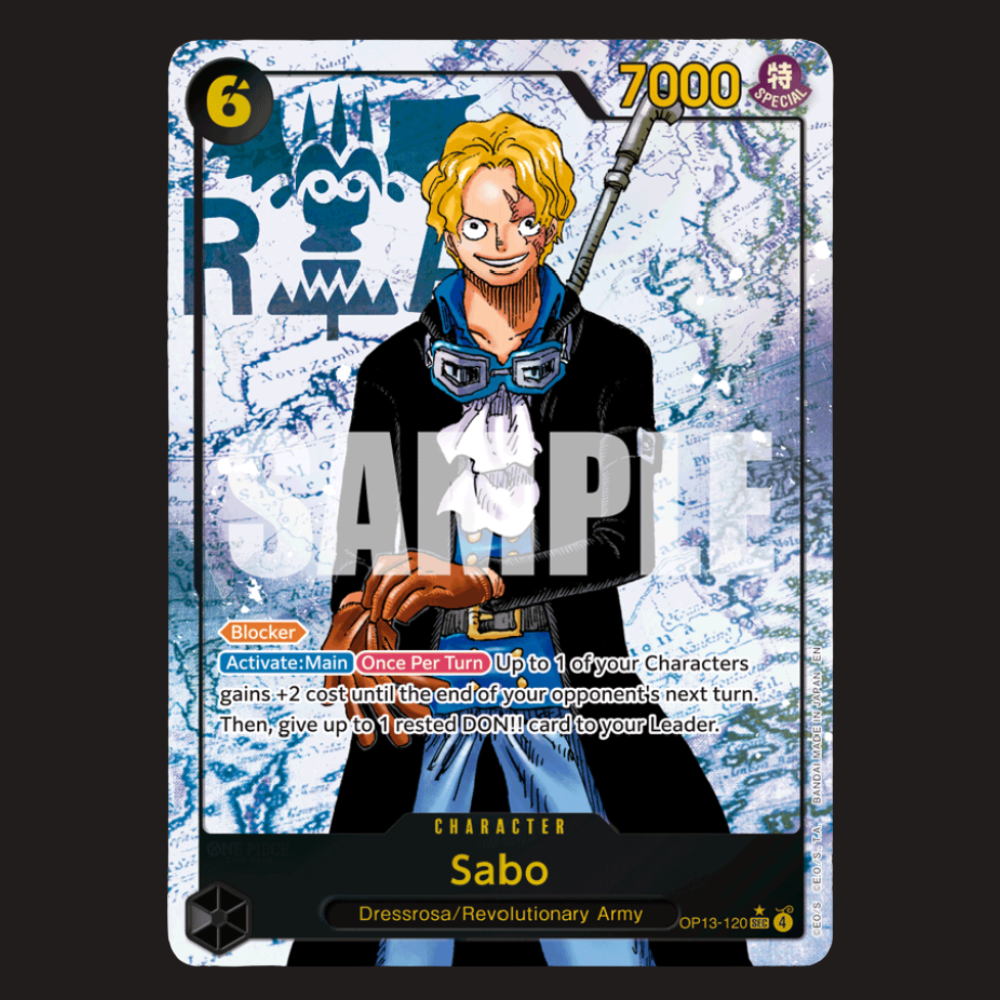(Pre-owned) English Sabo Alt Art OP13-120 - Carrying On His Will - Near Mint