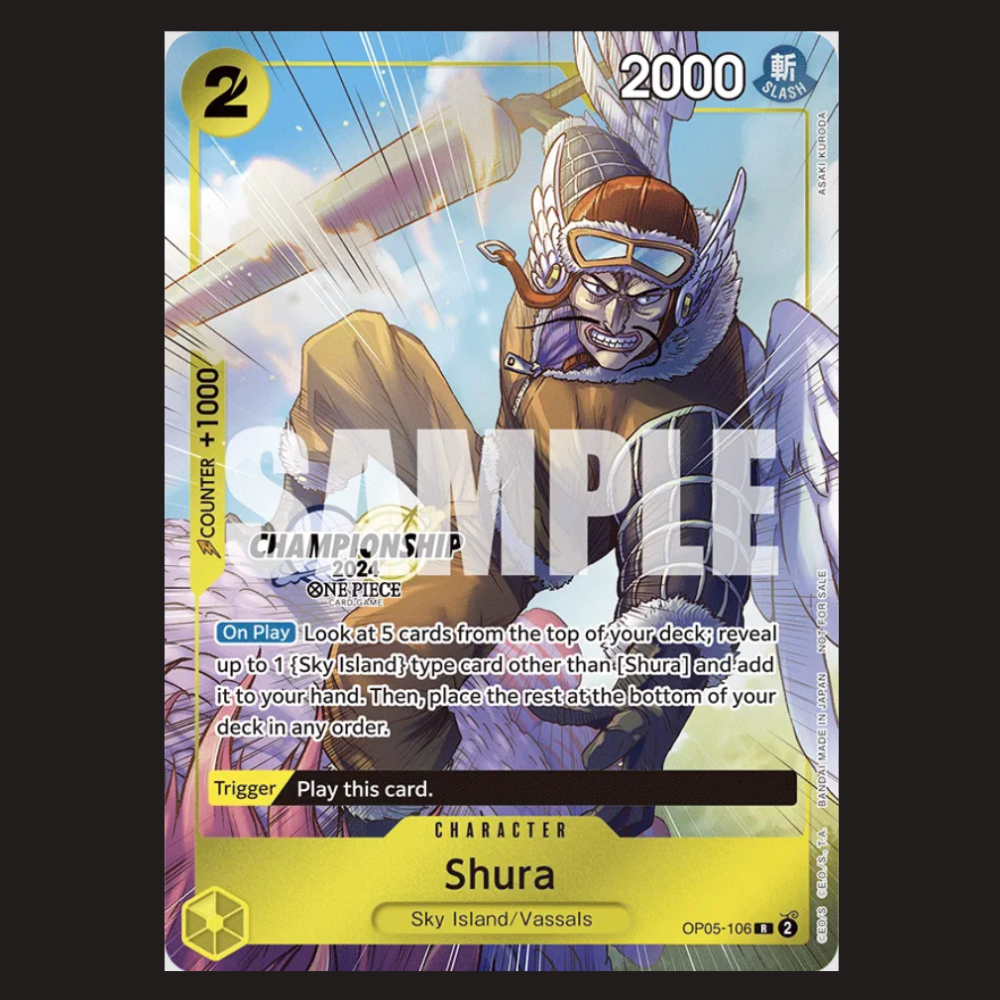 (Pre-owned) English Shura Championship Stamped Promo OP05-106 - Championship 2024 - Near Mint