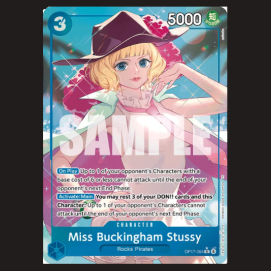 (Pre-owned) English Miss Buckingham Stussy Alt Art OP17-054 - The World's Strongest Warriors - Near Mint