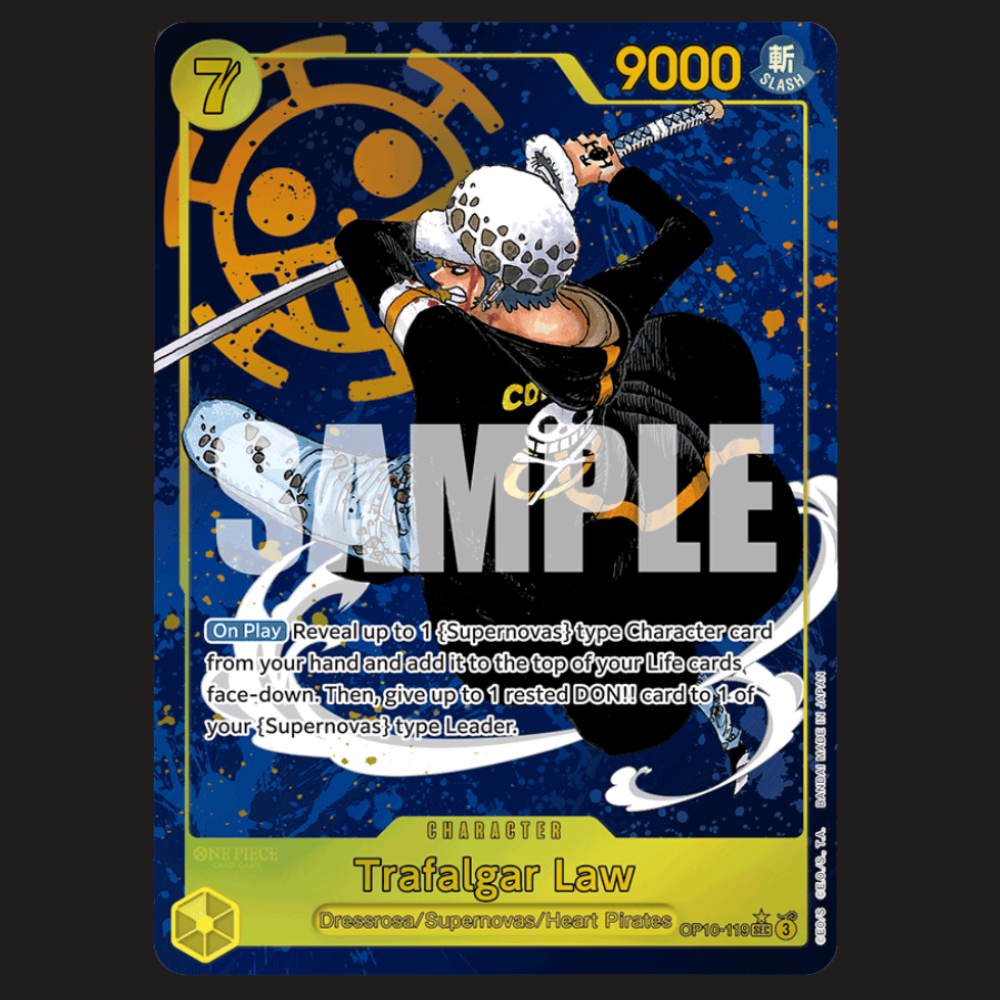 (Pre-owned) English Trafalgar Law Alt Art OP10-119 - Royal Blood - Near Mint