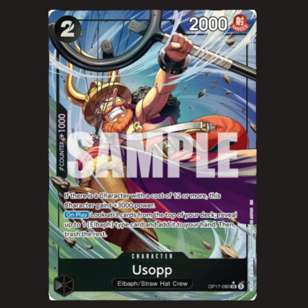 (Pre-owned) English Usopp Alt Art OP17-080 - The World's Strongest Warriors - Near Mint